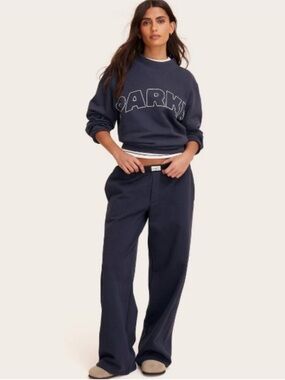 Parke x Target Women's High-Rise Boxer Sweatpants Navy Blue Size 1X NWT SOLDOUT